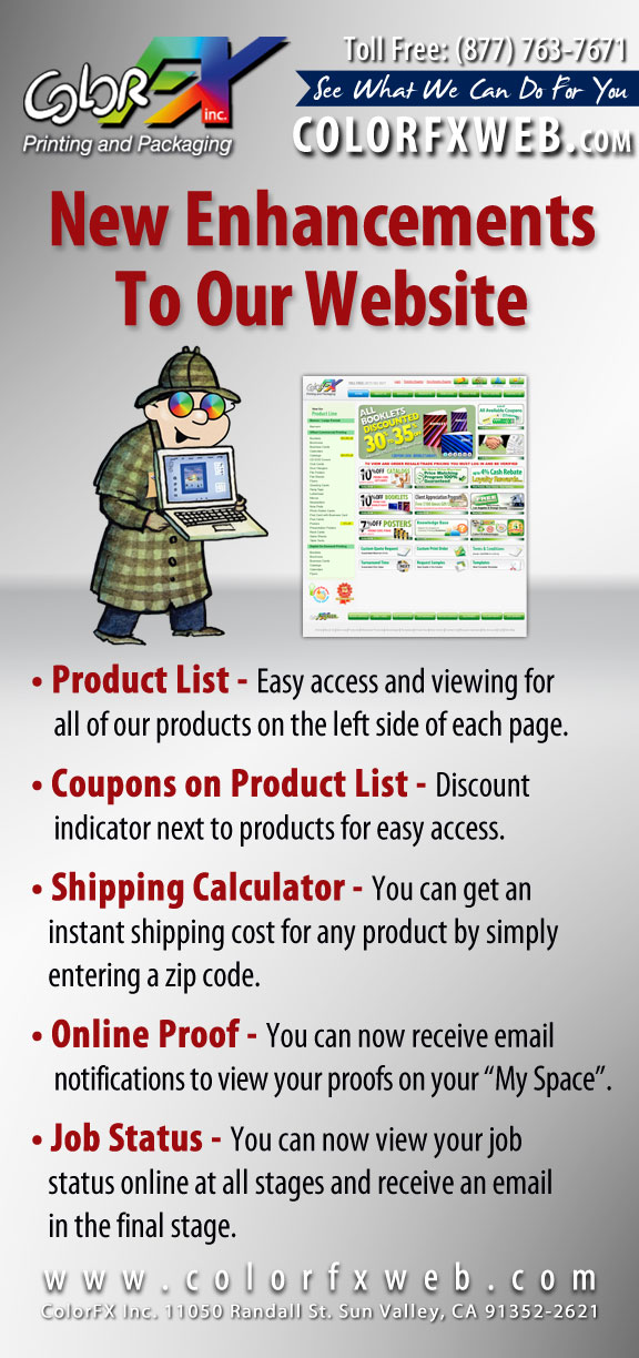 New Enhancements To Our Website New Enhancements To Our Website