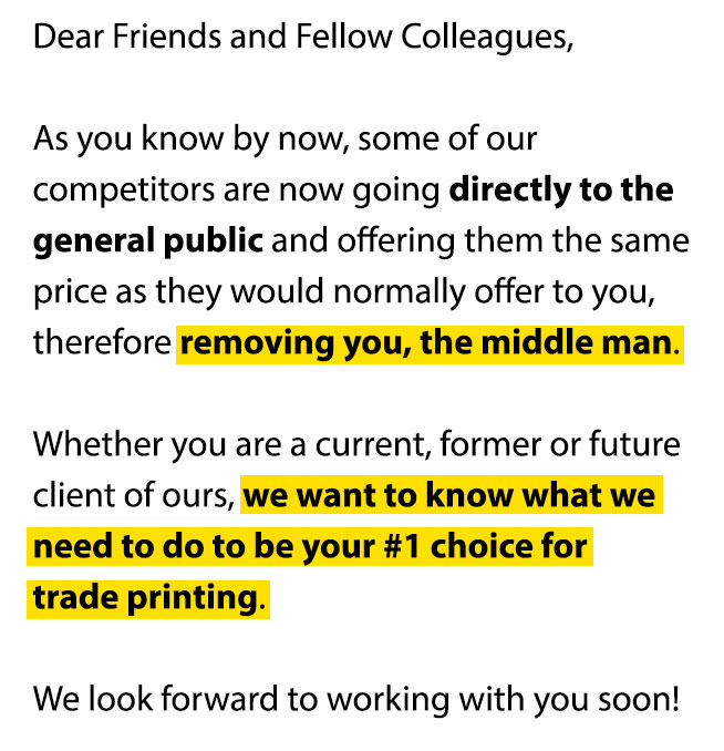 We Are Not Removing You, The Middle Man! We Are Not Removing You, The Middle Man!