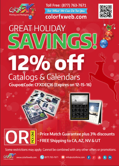 GHS Catalogs & Calendars 12% off at Colorfxweb.com